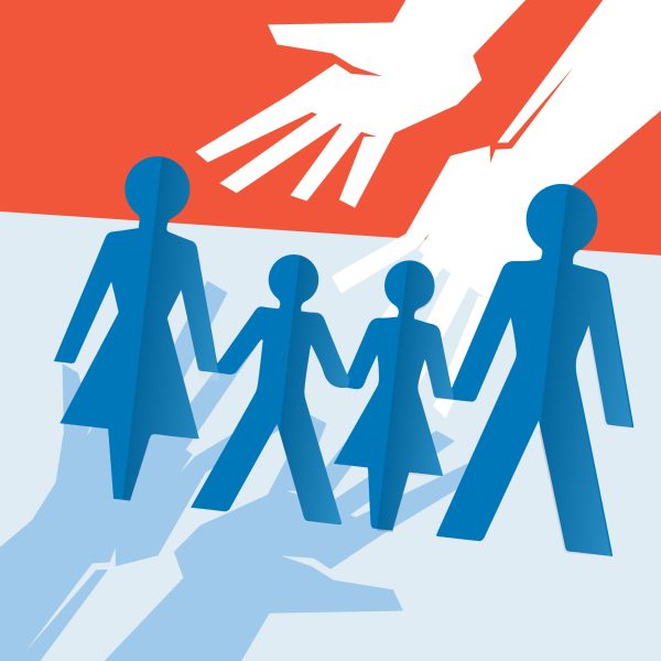 paper family hands ter